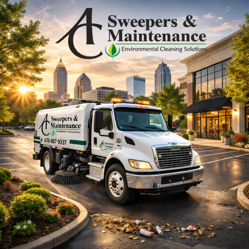 parking lot sweeping Buckhead Atlanta Georgia GA