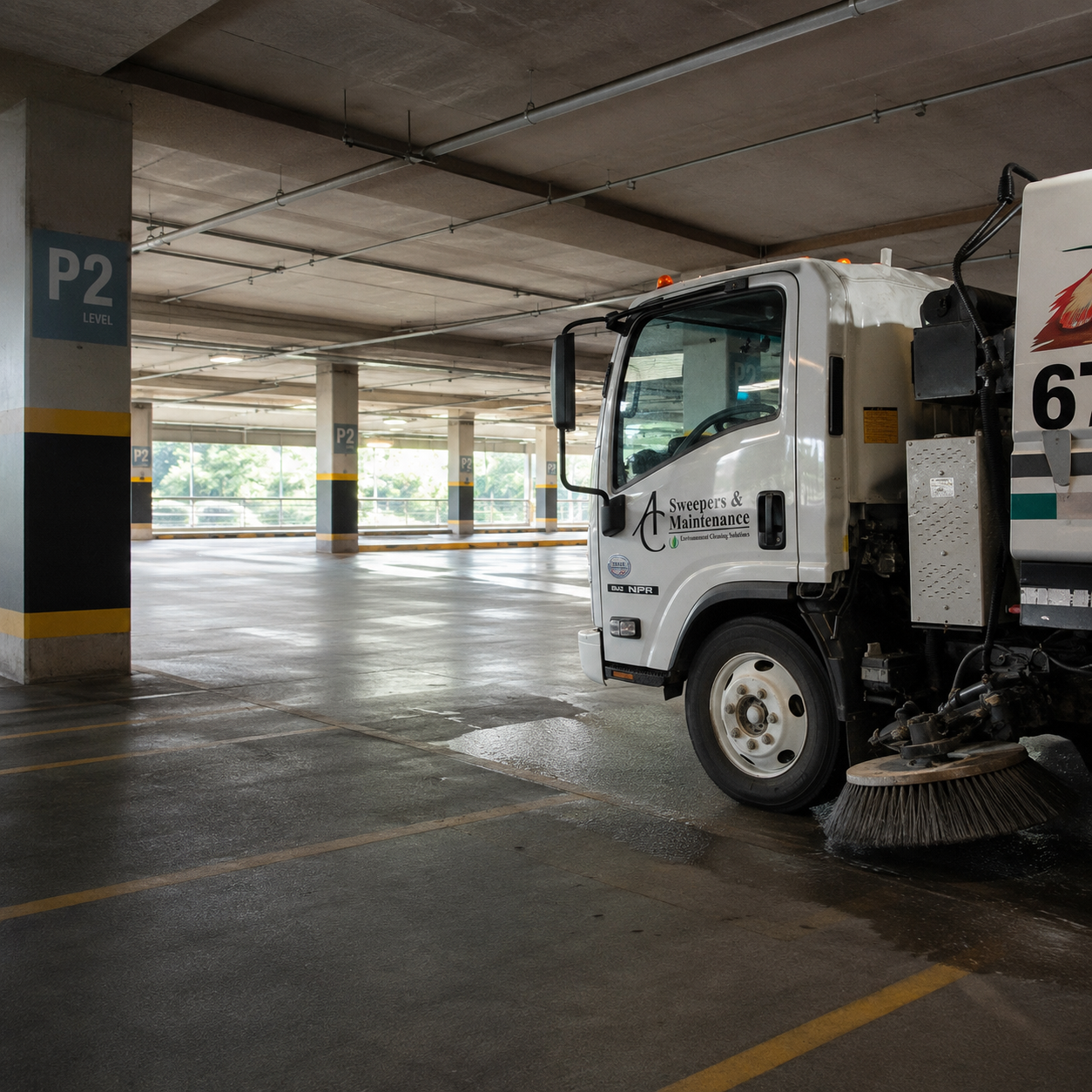 Parking Garage Sweeping Buckhead